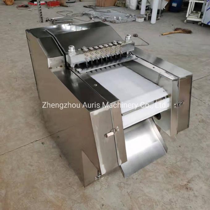 Machine de coupe en dés de viande osseuse entière de côtelette d'agneau de bifteck de découpeuse en poulet à rôtir de coupeur automatique de cube