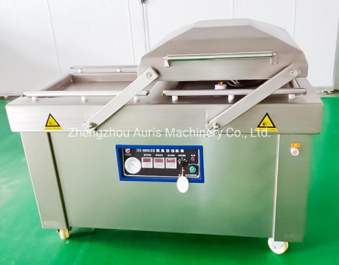 Machine à emballer industrielle de scelleur de vide de nourriture de viande de chambre de machine à emballer de vide double