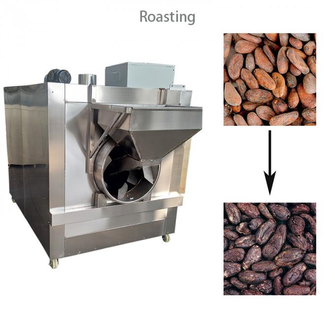 Poudre de cacao traitant la chaîne de production fabricant de poudre de cacao rôtissant épluchant le fraisage écrasant la machine de meulage