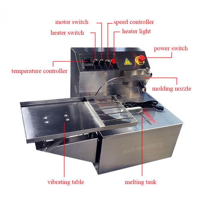 Petit chocolat de 8kg 15kg gâchant la machine de chocolat d'humeur de machine