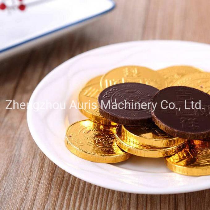Small Golden Coin Round Egg Ball Envelope Chocolate Foil Wrapping Machine Price for Sale