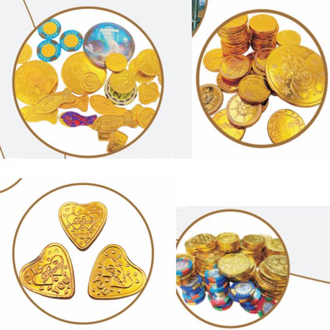 Small Golden Coin Round Egg Ball Envelope Chocolate Foil Wrapping Machine Price for Sale