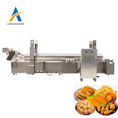 Machine de la friteuse SUS304 pour la petite pomme de terre croustillante Chips Meat Continuous Frying Line