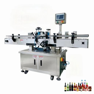 Étiqueteur automatique à grande vitesse d'autocollant autour de machine à étiquettes de bouteille en verre pour l'industrie alimentaire