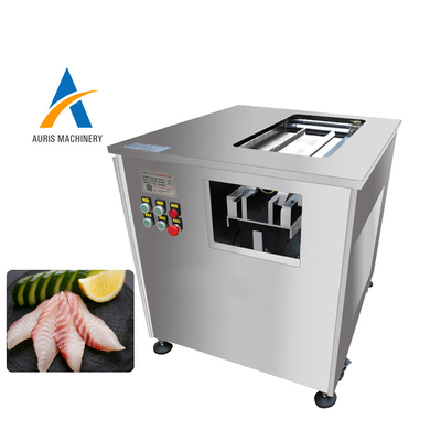 Carpe automatique diagonale Salmon Slicing Fish Deboning Machine de machine de découpage de poissons