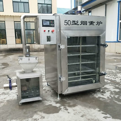 la saucisse de tabagisme de vapeur en lots de la machine 50kg de la viande 304ss a fumé l'équipement de traitement des poissons