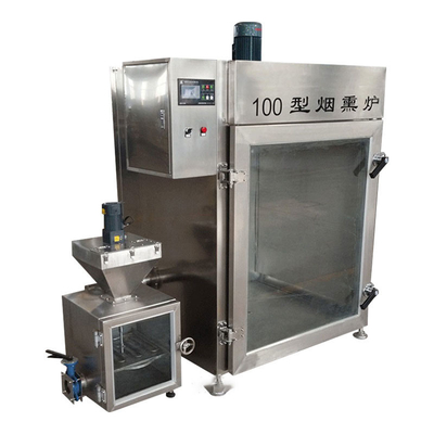 machine de tabagisme de tabagisme de poissons industriels de la machine 30kw de viande en lots 100kg