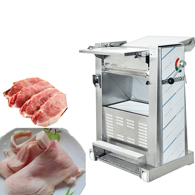 machine d'épluchage grasse de peau de porc de porc 750w de découpeuse automatique de viande