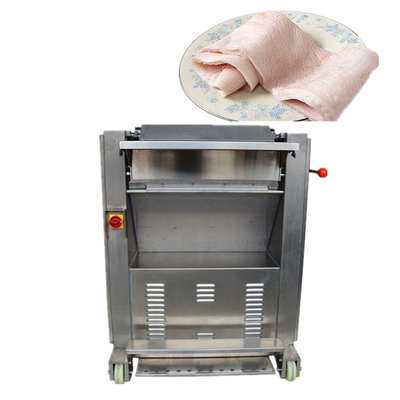 0,75 kilowatts de viande de peau Chopper Pork Skin Peeling Machine de découpeuse
