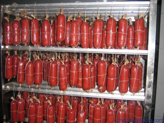 four de fumoir de saucisse de la machine 100kg/H de fumeur de viande de 100kg Bacth