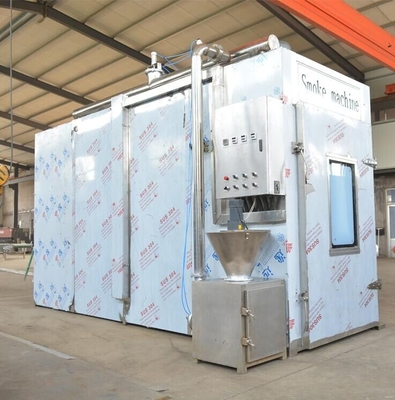 four industriel de tabagisme de Chambre de fumée en lots de PLC 100kg de machine de la viande 380v