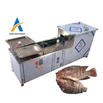 Échelle commerciale automatique de nettoyage et de découpeuse de poissons enlevant la machine