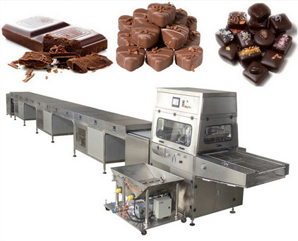 Écrous gâchant la machine 150kg de fabrication du chocolat par casse-croûte d'heure enrobant la machine