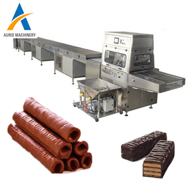 Ligne de bâti de chocolat de tunnel de refroidissement de sucrerie de machine d'enrobeuse de chocolat d'acier inoxydable