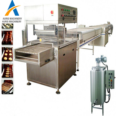 Ligne de bâti de chocolat de tunnel de refroidissement de sucrerie de machine d'enrobeuse de chocolat d'acier inoxydable