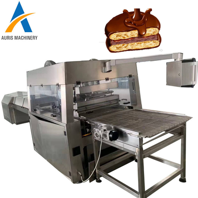 Machine couverte par chocolat de machine d'enrobeuse de chocolat d'acier inoxydable