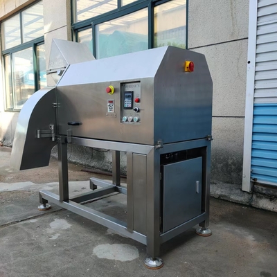 la transformation de la viande 3000kg/H usine la découpeuse électrique de trancheuse de viande de blanc de poulet