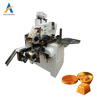 Machine à emballer de chocolat d'Auris 160pcs Min Coin Chocolate Wrapping Machine