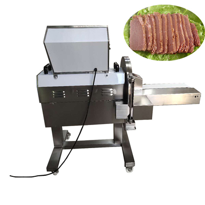 Trancheuse saccadée de coupe en dés de blanc de poulet de machine de découpage en tranches de viande cuite 0,77 kilowatts