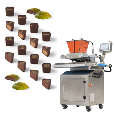 doubles puces de chocolat tirées des couleurs 2d/3d un faisant le distributeur déposant de chocolat de machine