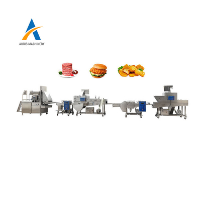 Pépites de poulet et hamburger de boeuf transformant le petit pâté cru de viande de presse automatique industrielle de bifteck formant la machine de fabrication de pain