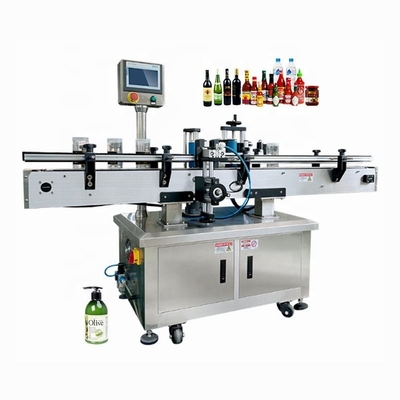 Étiqueteur automatique à grande vitesse d'autocollant autour de machine à étiquettes de bouteille en verre pour l'industrie alimentaire