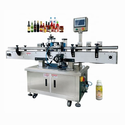 Étiqueteur automatique à grande vitesse d'autocollant autour de machine à étiquettes de bouteille en verre pour l'industrie alimentaire